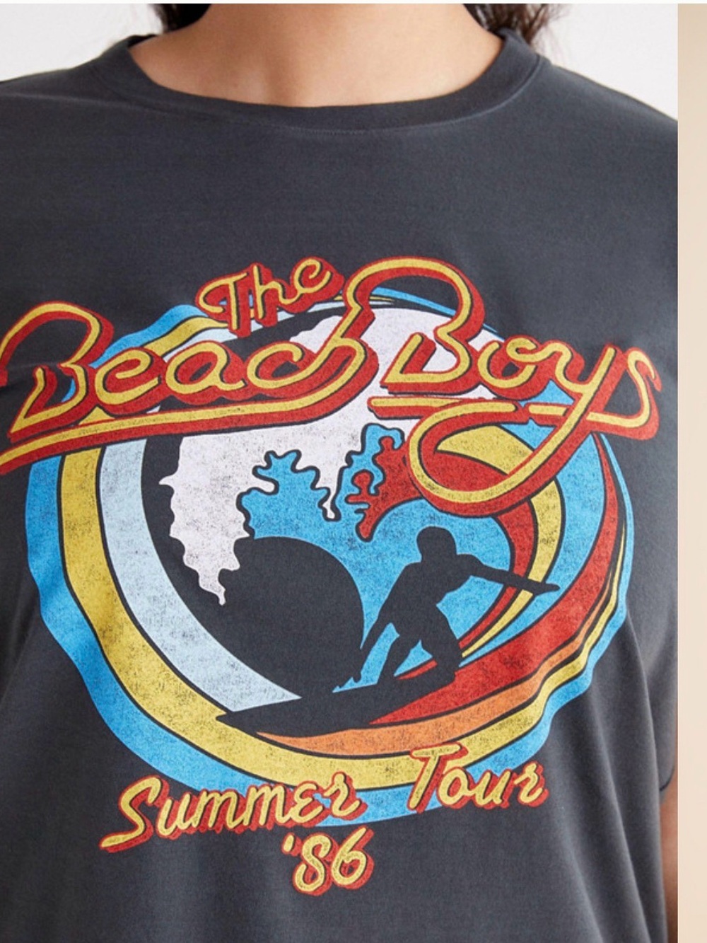 Anthropologie letulv The Beach Boys Graphic Tee size xl - Picture 2 of 8